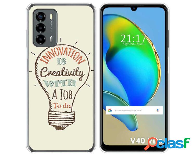 Funda Silicona para ZTE Blade V40 Vita diseño Creativity
