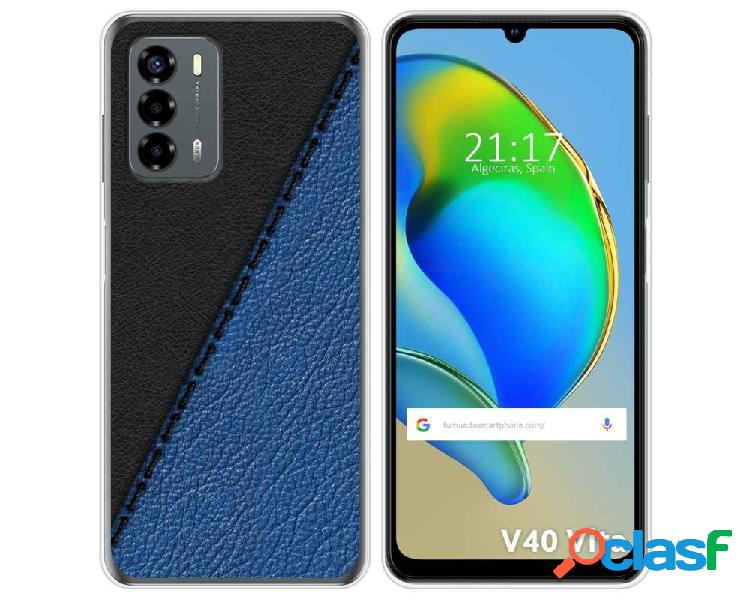 Funda Silicona para ZTE Blade V40 Vita diseño Cuero 02