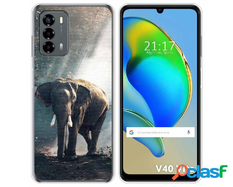 Funda Silicona para ZTE Blade V40 Vita diseño Elefante
