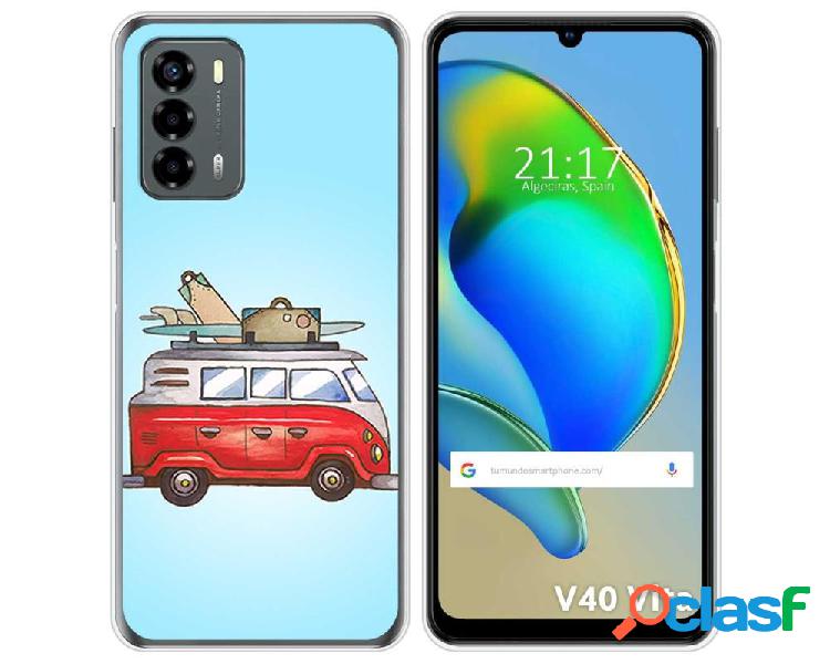 Funda Silicona para ZTE Blade V40 Vita diseño Furgoneta