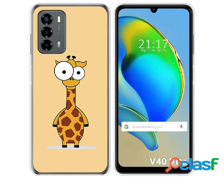 Funda Silicona para ZTE Blade V40 Vita diseño Jirafa