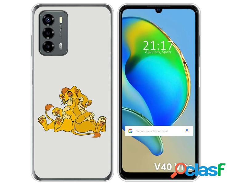 Funda Silicona para ZTE Blade V40 Vita diseño Leones