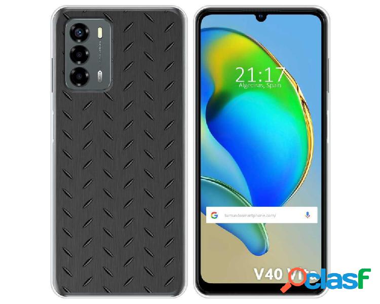 Funda Silicona para ZTE Blade V40 Vita diseño Metal Dibujos
