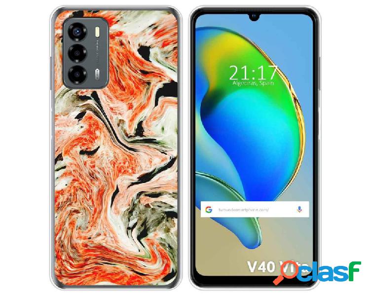 Funda Silicona para ZTE Blade V40 Vita diseño Mármol 12