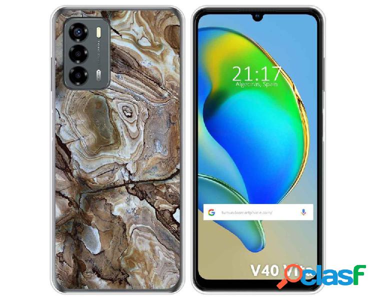 Funda Silicona para ZTE Blade V40 Vita diseño Mármol 14