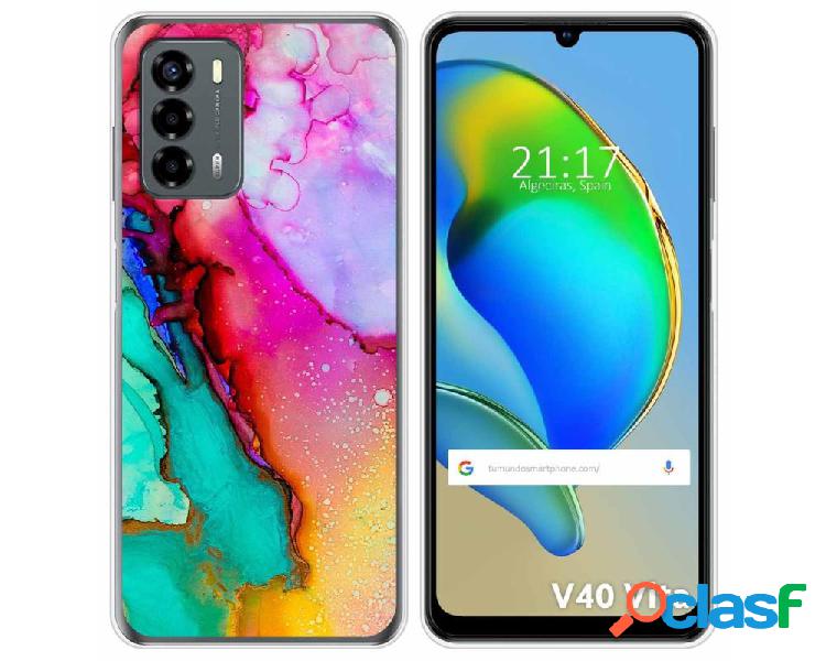 Funda Silicona para ZTE Blade V40 Vita diseño Mármol 15