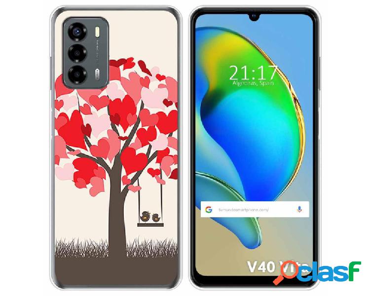 Funda Silicona para ZTE Blade V40 Vita diseño Pajaritos