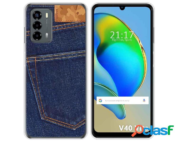 Funda Silicona para ZTE Blade V40 Vita diseño Vaquero