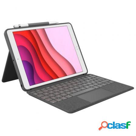 Funda con teclado logitech combo touch para tablets apple