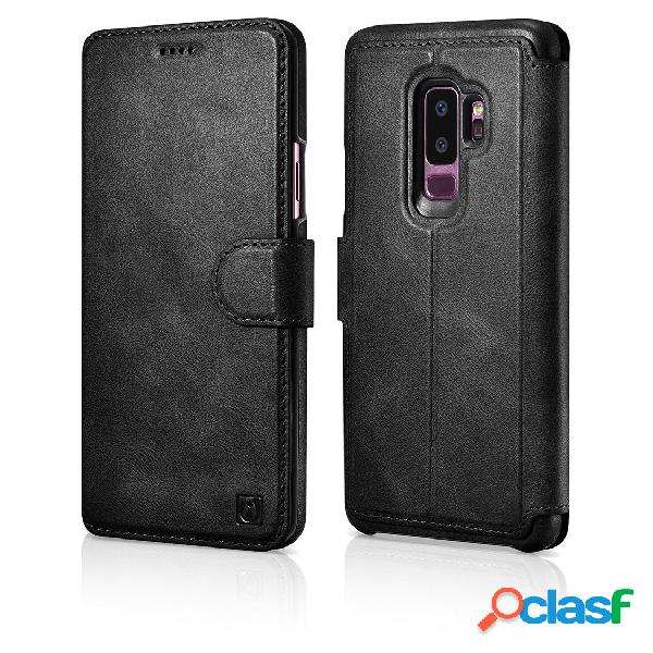 Funda de Couro Genuíno Fólio ICARER 2 Em 1 con Removível