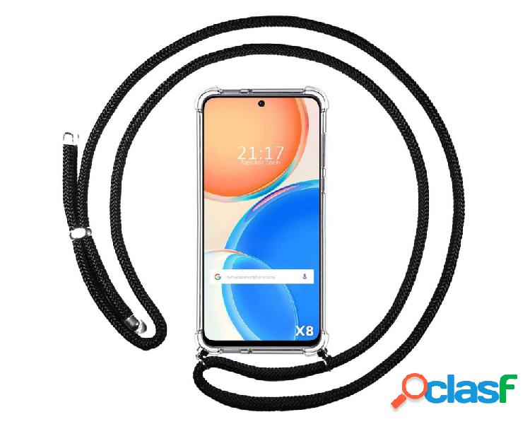 Funda para Huawei Honor X8 TUMUNDOSMARTPHONE Colgante Negro