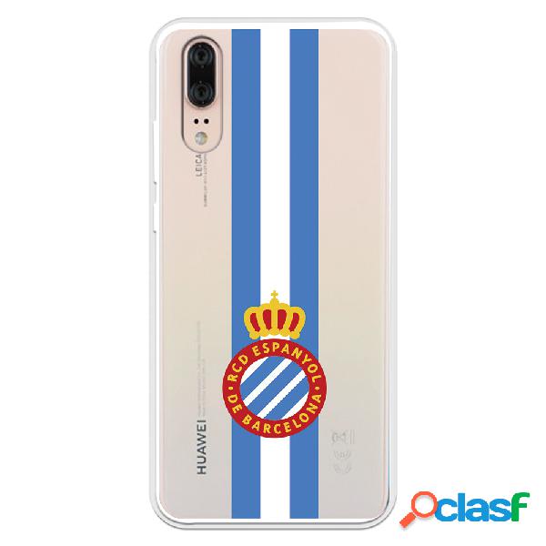 Funda para Huawei P20 del RCD Espanyol Escudo Albiceleste