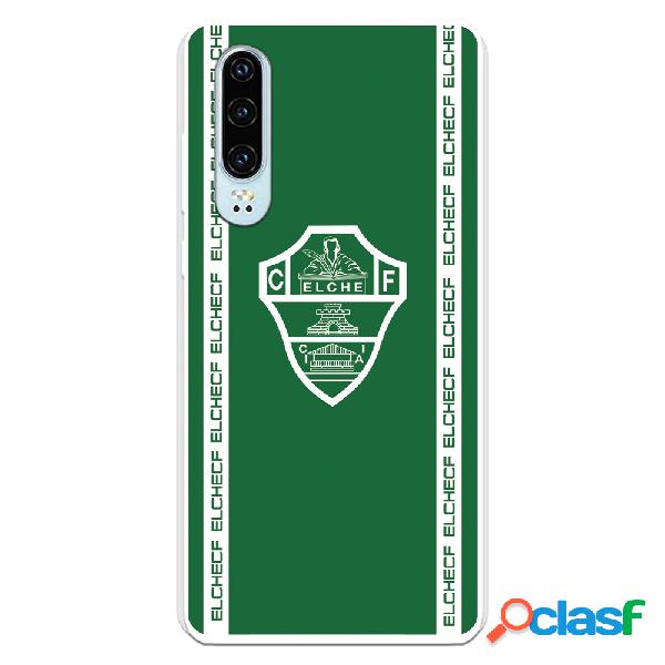 Funda para Huawei P30 del Elche CF Escudo Fondo Verde Escudo