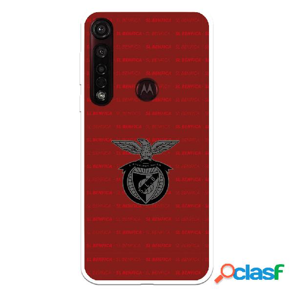 Funda para Motorola Moto G8 Plus del Escudo Fondo Granate -