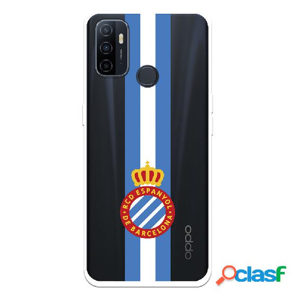 Funda para Oppo A53 del RCD Espanyol Escudo Albiceleste