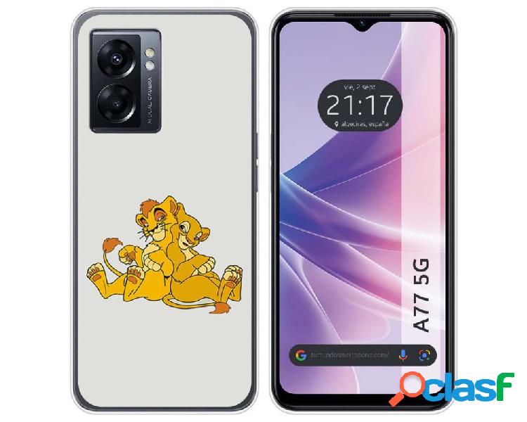Funda para Oppo A77 5g TUMUNDOSMARTPHONE Dibujos Leones