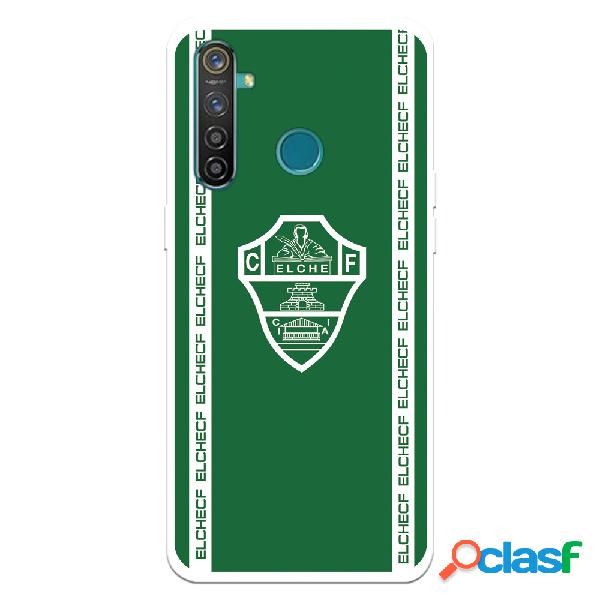 Funda para Realme 5 Pro del Elche CF Escudo Fondo Verde