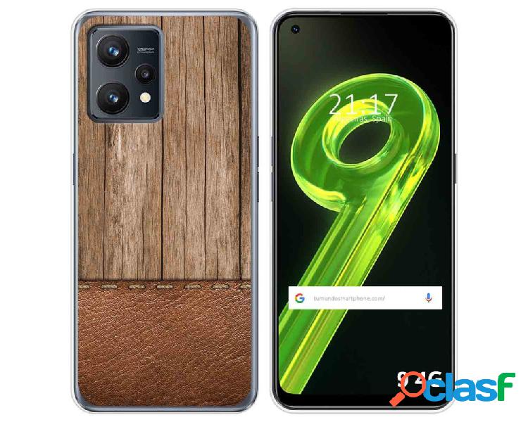 Funda para Realme 9 4G TUMUNDOSMARTPHONE Dibujos Madera 09