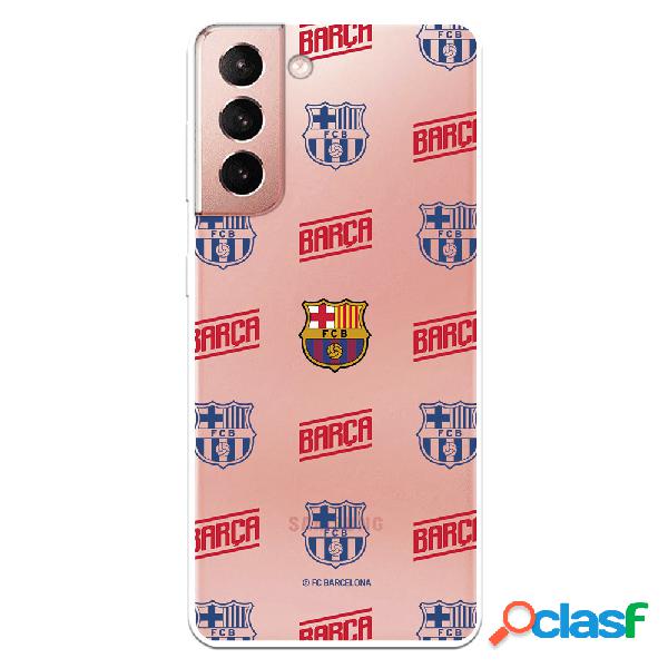 Funda para Samsung Galaxy S21 del Barcelona Escudo Patron