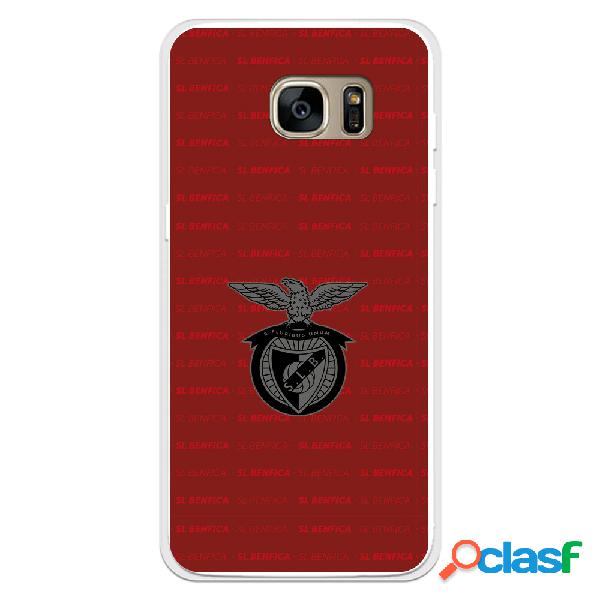 Funda para Samsung Galaxy S7 Edge del Escudo Fondo Granate -