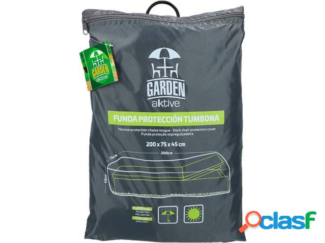 Funda para Tumbona AKTIVE 61503 Gris (200x75x45cm)