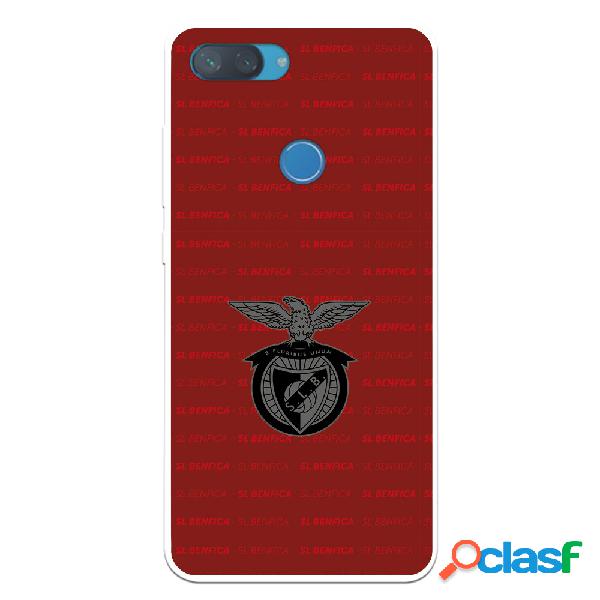 Funda para Xiaomi Mi 8 Lite del Escudo Fondo Granate -
