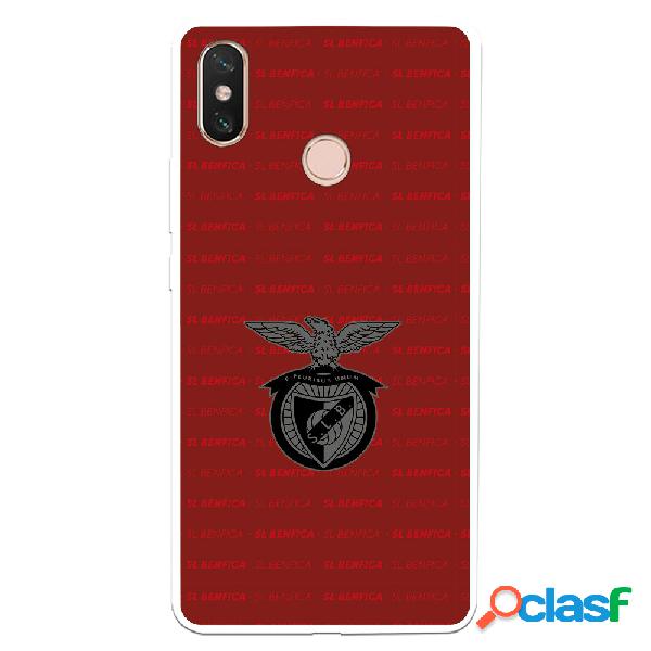 Funda para Xiaomi Mi Max 3 del Escudo Fondo Granate -