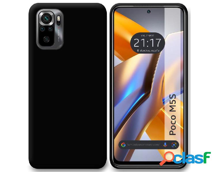 Funda para Xiaomi Poco M5S TUMUNDOSMARTPHONE Silicona Negro