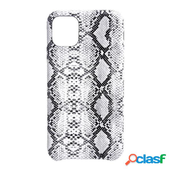 Funda para iPhone 11 Animal Print Serpiente Blanca