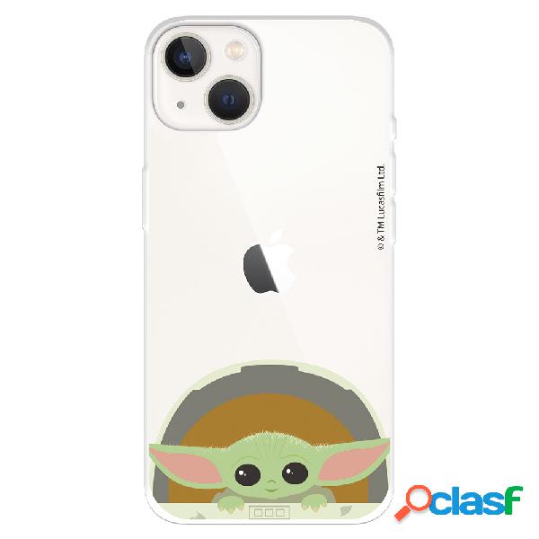 Funda para iPhone 14 Oficial de Star Wars Baby Yoda Sonrisas