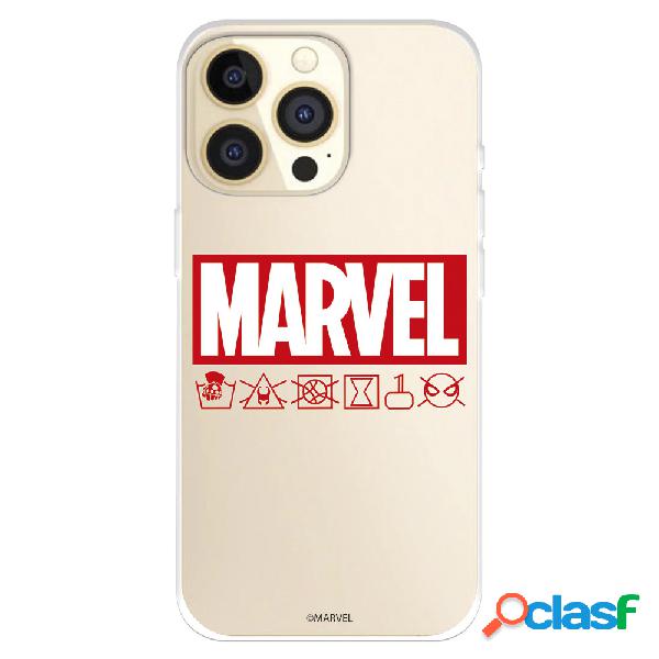 Funda para iPhone 14 Pro Oficial de Marvel Marvel Logo Red -