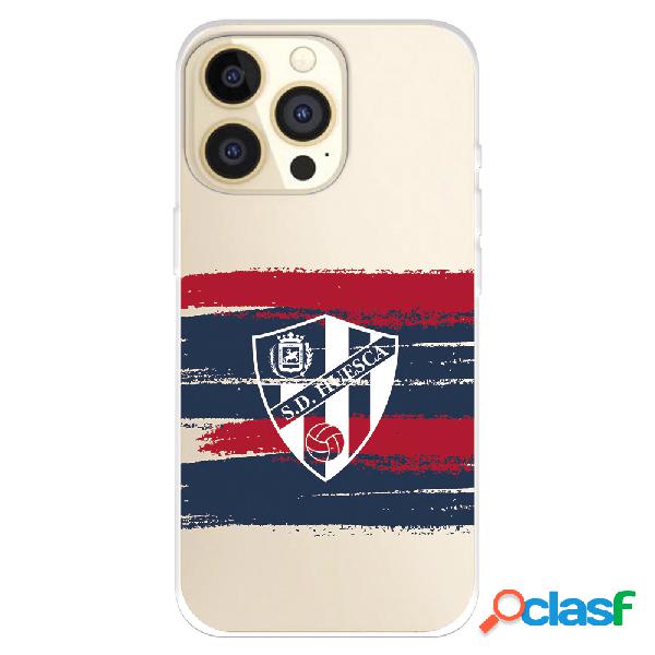 Funda para iPhone 14 Pro del SD Huesca Rayas Transparente -