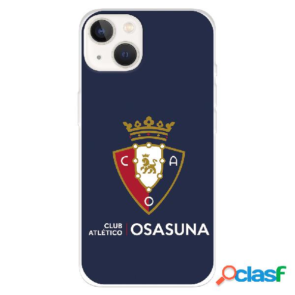 Funda para iPhone 14 del CA Osasuna Escudo Fondo Azul -