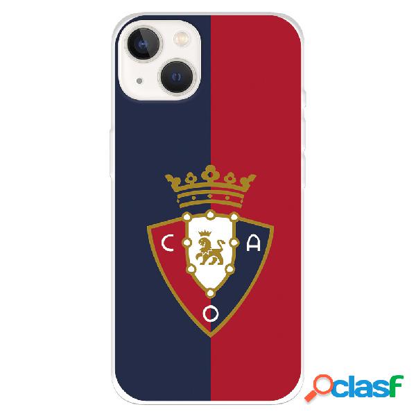 Funda para iPhone 14 del CA Osasuna Escudo Fondo Bicolor -