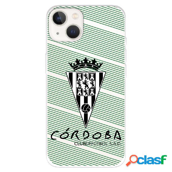 Funda para iPhone 14 del Córdoba CF Escudo Blanco y Fondo