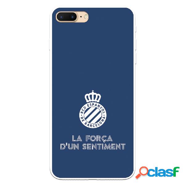 Funda para iPhone 7 Plus del RCD Espanyol Escudo Fondo Azul