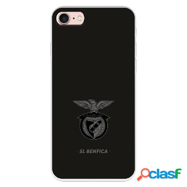 Funda para iPhone 7 del Escudo Fondo Negro - Licencia