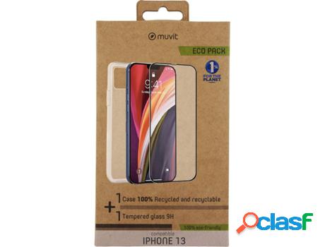Funda y Película iPhone 13 MUVIT Transparente