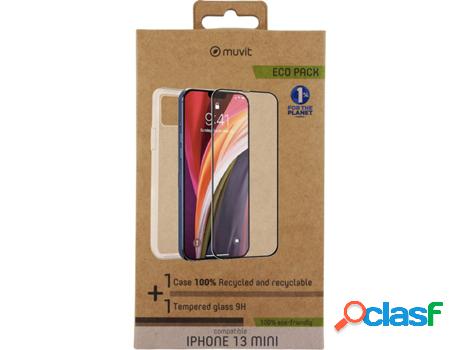 Funda y Película iPhone 13 Mini MUVIT Transparente