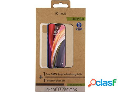 Funda y Película iPhone 13 Pro Max MUVIT Transparente