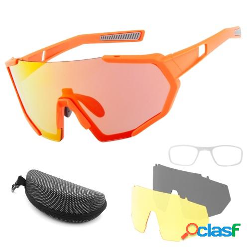 Gafas de ciclismo con 2 lentes intercambiables UV400 Gafas