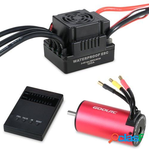 GoolRC S3670 2650KV Motor sin escobillas 4 polos Impermeable