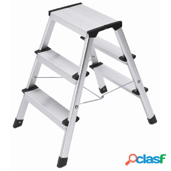 Hailo Escalera plegable L90 Step-ke 2x3 peldaños 60 cm