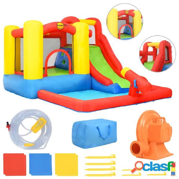 Happy Hop Castillo hinchable con tobogán y piscina PVC