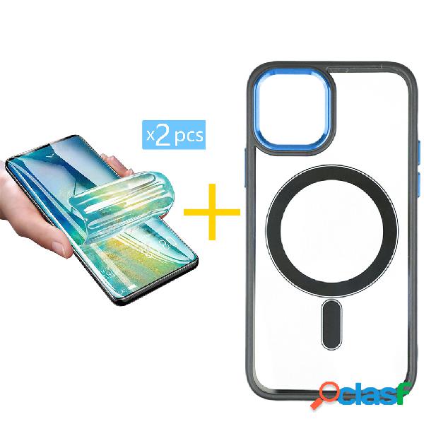 Juego 2 X Película de Vidrio Templado Hidrogel y Funda