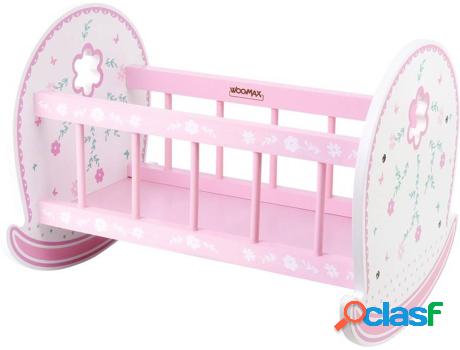 Juguete WOOMAX Cuna de Madera para Muñecas (+ 3 Años)