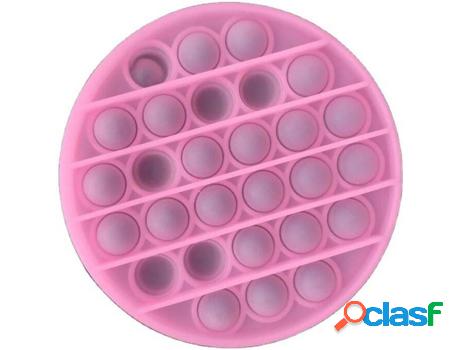 Juguete antiestrés INF Juguete Pop it Fidget redondo Rosa