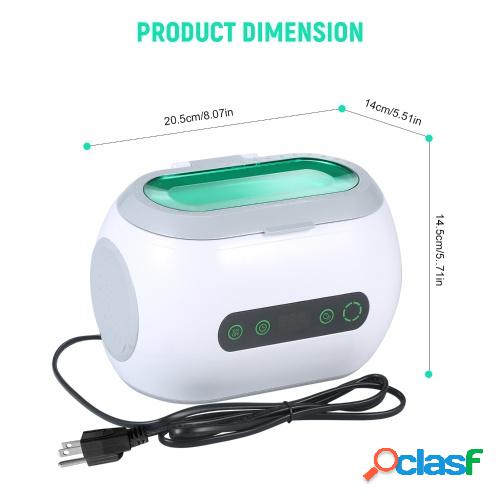 KKmoon Limpiador ultrasónico digital de 600 ml con función