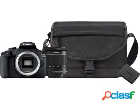 Kit Cámara Réflex CANON 2000D 18-55IS 2ªBAT+FUNDA (24.1
