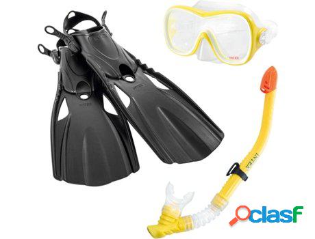 Kit de Buceo INTEX Sports (Amarillo - PVC)